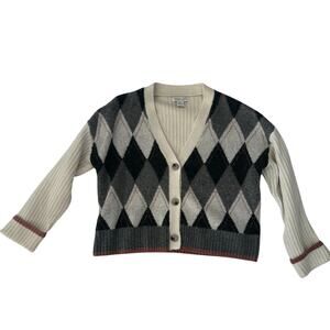 Rachel Zoe Argyle Sweater